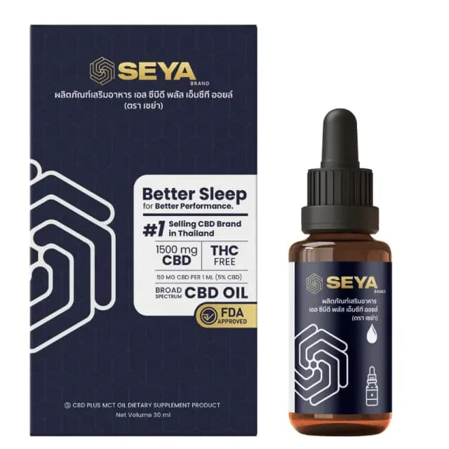 น้ำมัน CBD SEYA Broad Spectrum — 1500 มก.